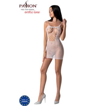 Passion - Bs096 Bodystocking Blanc Taille Unique