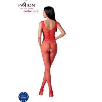 Passion - Bs098 Bodystocking Rouge Taille Unique