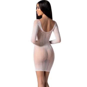 Passion - Bs101 Bodystocking Blanc Taille Unique