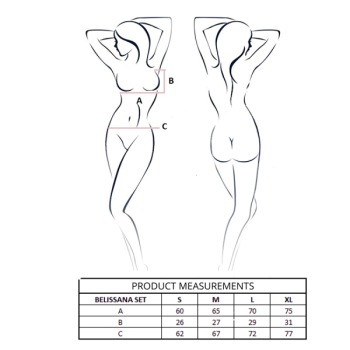 Passion - Ensemble Soutien-gorge + String Belissana Bleu L/xl