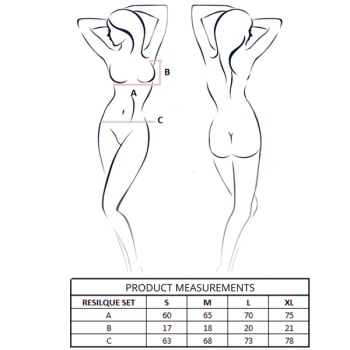 Passion - Ensemble Soutien-gorge + String Resilque Blanc S/m