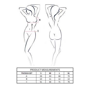 Passion - Ensemble Soutien-gorge + String Tivolea Misty Rose L/xl