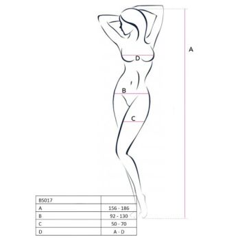 Passion - Femme Bs017 Bodystocking Noir Taille Unique