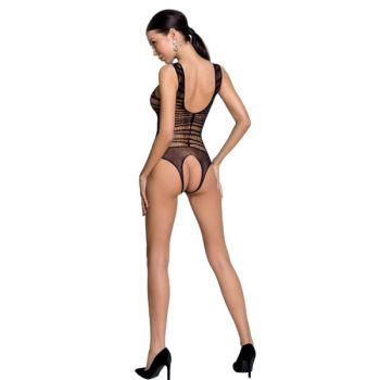 Passion - Femme Bs086 Bodystocking Noir Taille Unique