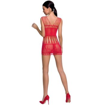 Passion - Femme Bs090 Bodystocking Rouge Taille Unique