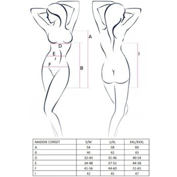Passion - Femme Maddie Corset Noir Taille S/m