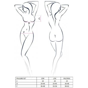 Passion - Femme Pauline Ensemble 3 Pièces Taille L/xl
