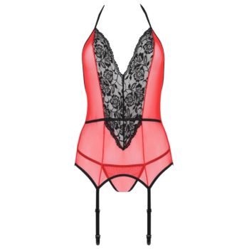 Passion - Peonia Corset Ligne Érotique Rouge S/m