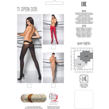 Passion - Tiopen 005 Collant Rouge 1/2 60 Den