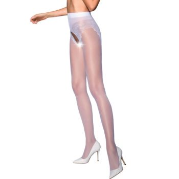 Passion - Tiopen 006 Collant Blanc 3/4 30 Den