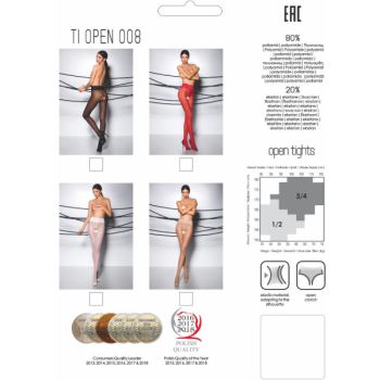 Passion - Tiopen 008 Collant Blanc 1/2 30 Den