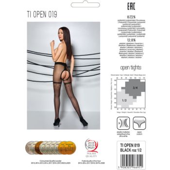 Passion - Tiopen 019 Collant Noir 3/4 20 Den