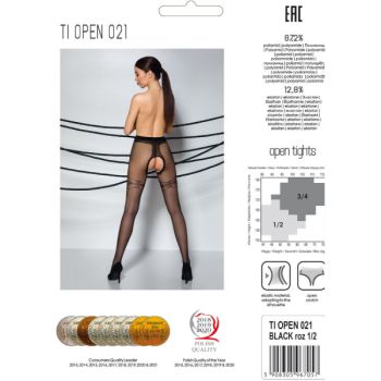 Passion - Tiopen 021 Collant Noir 1/2 20 Den