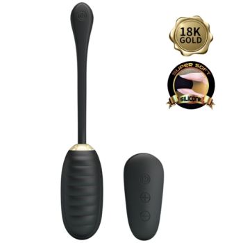 Pretty Love - Doreen Oeuf Vibrant Rechargeable de Luxe Noir Télécommande