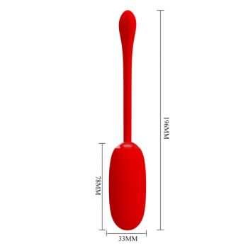 Pretty Love - Oeuf Vibrant Julius Imperméable-rechargeable Rouge