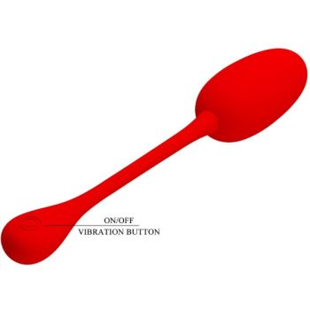 Pretty Love - Oeuf Vibrant Rechargeable Knucker Rouge