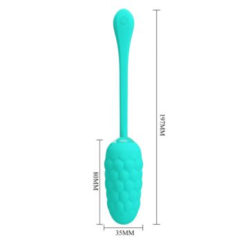 Pretty Love - Oeuf Vibrant  Texture Marine Rechargeable Aqua Green