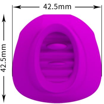 Pretty Love - Stimulateur de Clitoris Estelle Tongue 12 Vibrations Violet