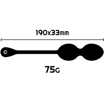 Balles de Kegel Vibrantes Rechargeables Nisha Noires