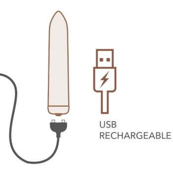 Balle Vibrante Rechargeable Rose Dorée