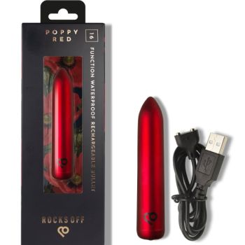 Balle Vibrante Rechargeable Rouge Coquelicot