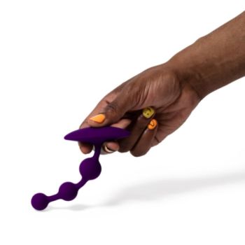 Amp Perles Anales en Silicone Flexible Violettes 12,5 Cm