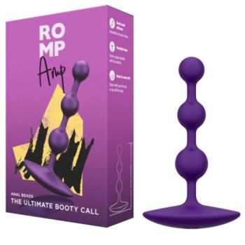 Amp Perles Anales en Silicone Flexible Violettes 12,5 Cm
