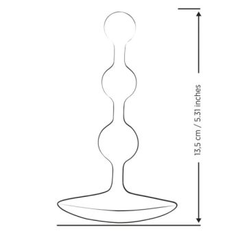 Amp Perles Anales en Silicone Flexible Violettes 12,5 Cm