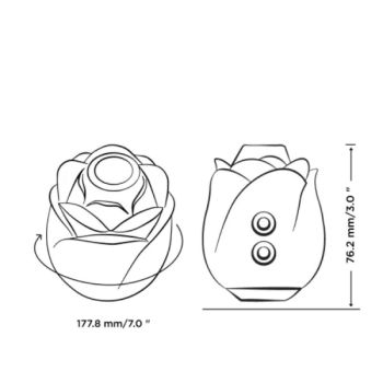 Rose 2.0 Outil de Succion Clitoridienne en Forme de Rose