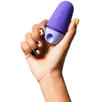 Stimulateur Clitorial Gratuit avec Couvercle, 10 Niveaux, Rechargeable, Violet