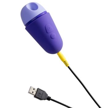 Stimulateur Clitorial Gratuit avec Couvercle, 10 Niveaux, Rechargeable, Violet