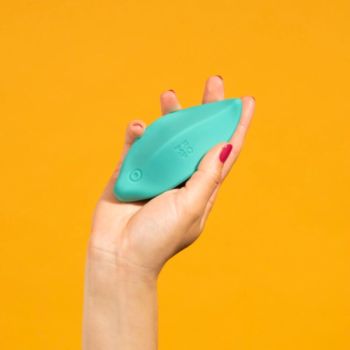 Vibrateur Wave Stimulateur Clitorial Forme Ergonomique Vert D'eau