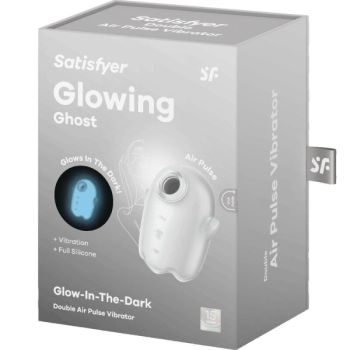 Satisfyer - Glowing Ghost Air Pulse & Vibrateur Blanc