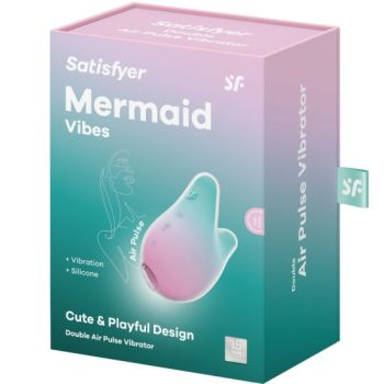 Satisfyer - Mermaid Vibes Stimulateur & Vibrateur Menthe et Rose