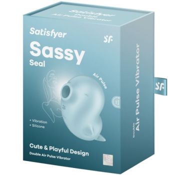 Satisfyer - Sassy Seal Stimulateur et Vibrateur Bleu