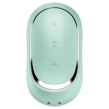 Satisfyer - Stimulateur et Vibrateur Double Air Pulse Pro To Go 2 Vert