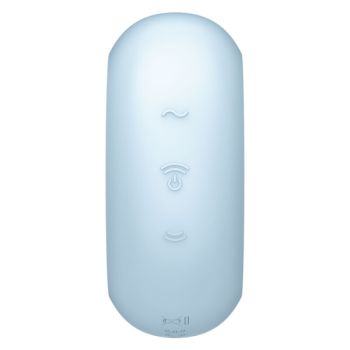 Satisfyer - Stimulateur et Vibrateur Double Air Pulse Pro To Go 3 Bleu