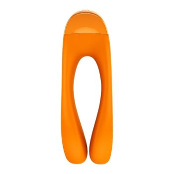 Satisfyer - Vibrateur  Doigts Candy Cane Orange