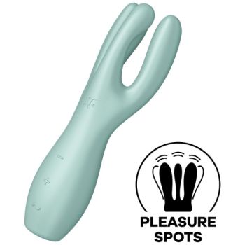 Satisfyer - Vibrateur Threesome 3 Menthe