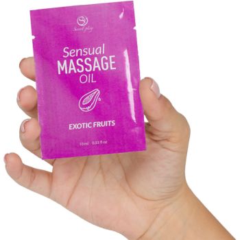 Secretplay - Huile de Massage Monodose aux Fruits Exotiques 10 Ml