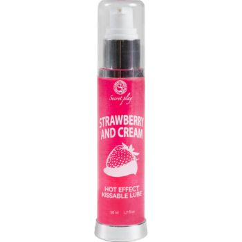 Secretplay - Lubrifiant 2-1 Effet Chaleur Fraise & Crème 50 Ml
