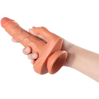 Julian Dildo et Stimulateur de Clitoris avec Vibration et Télécommande 16 Cm