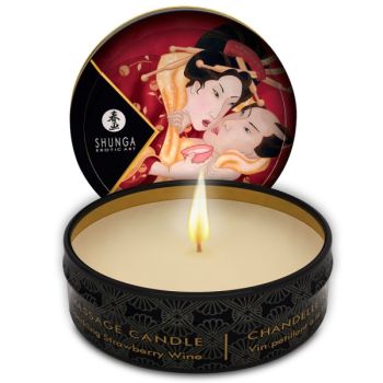 Shunga - Mini Caresse à la Bougie Présentoir Bougies de Massage 24 Unités