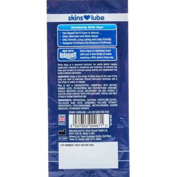 Aqua Lubrifiant à Base D'eau Dose Unique 5 Ml