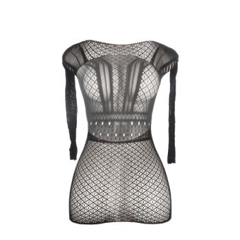 Subblime - 951931 Robe Courte en Résille avec Dos Nu Taille Unique