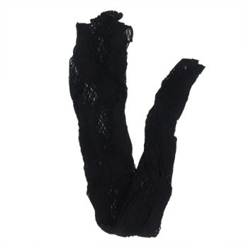 Subblime - 952129 Bodystocking Réseille avec Motif Robe et Détails Floraux Noir Taille Unique