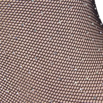 Subblime - 952297 Body Réseille Brillant avec Épaules Dénudées Manches Longues Noir Taille Unique