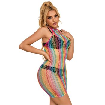 Subblime - 952341 Robe Réseille Arc-en-ciel Taille Unique