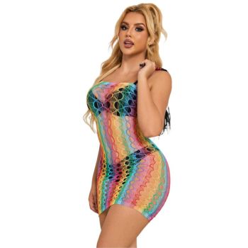 Subblime - 952365 Robe Réseille Épaules Nues Arc-en-ciel Taille Unique