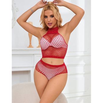 Subblime - 952402 Ensemble Resille avec Losanges Roses Taille Unique